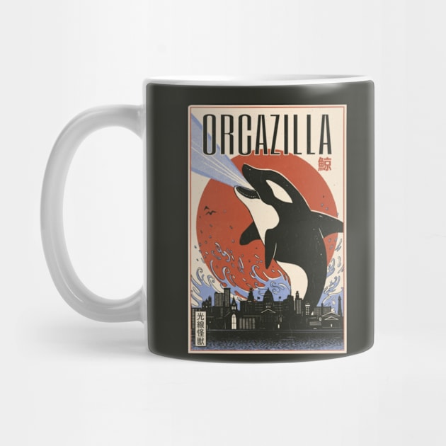 Orcazilla Funny Orca Killer Whale by EdStark